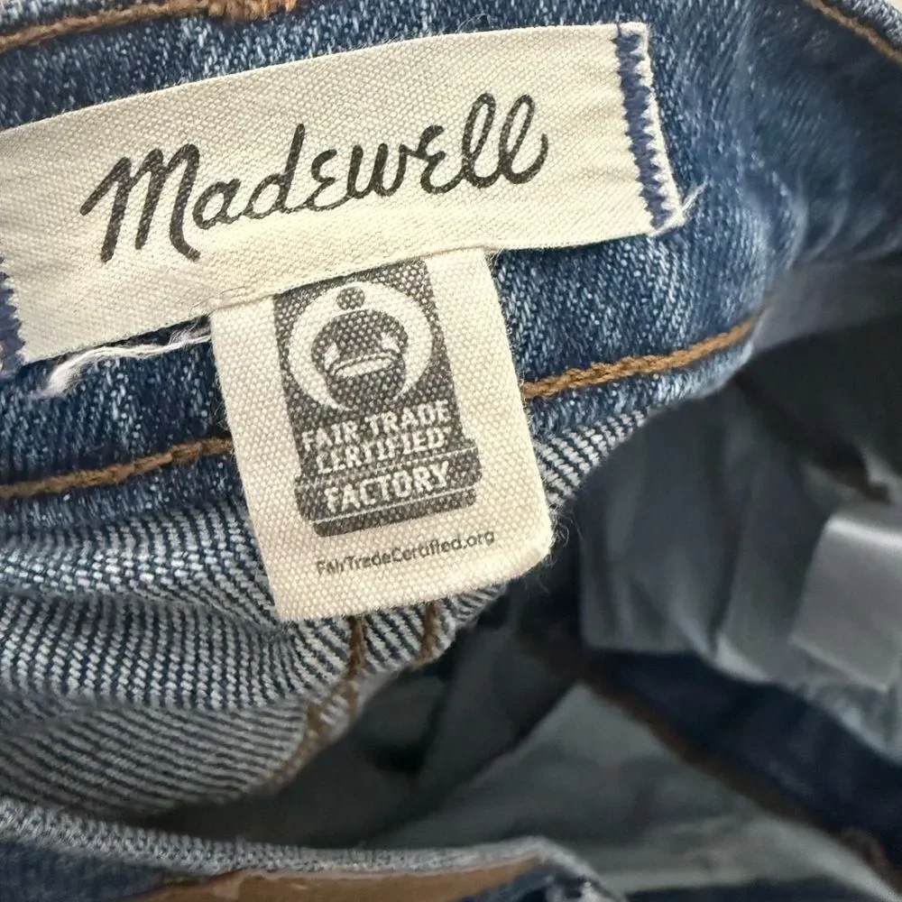Madewell Perfect Vintage Jeans Womens Blue Stretch High Rise Denim Size 33T - Picture 3 of 5